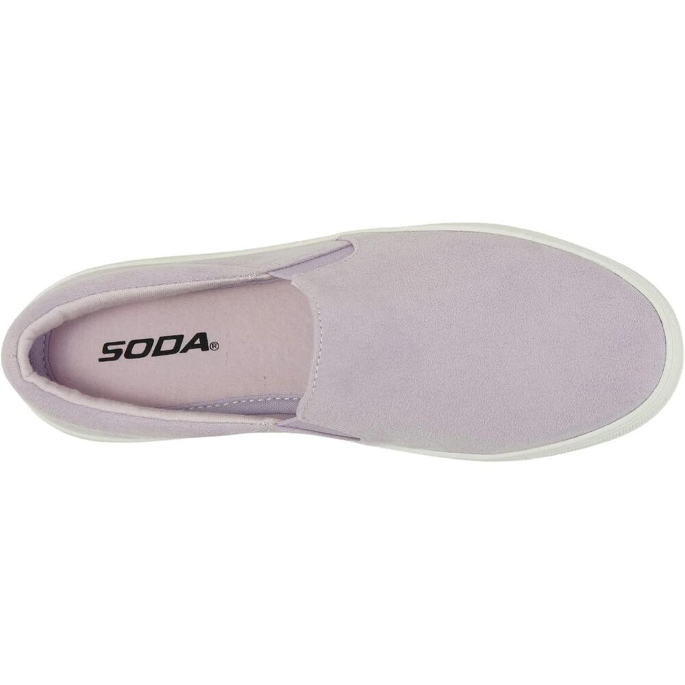 Women’s Platform Slip On Sneakers Lavender Loafers Soda Hike-G Size 6.5 - Picture 5 of 5